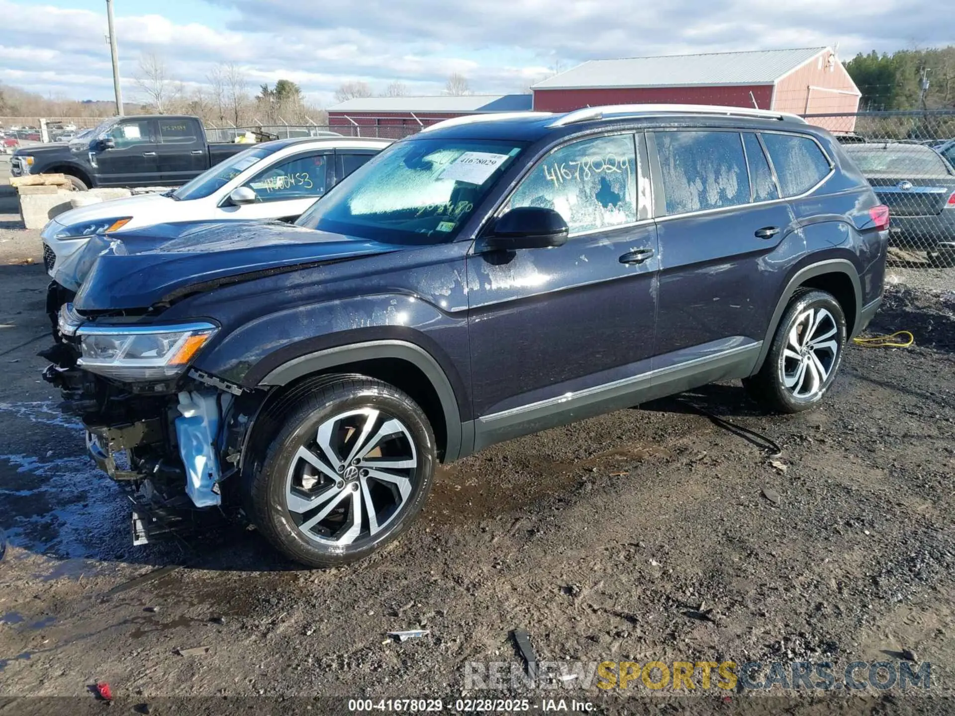 2 fotografías del automóvil dañado 1V2BP2CA9PC508480 VOLKSWAGEN ATLAS 2023