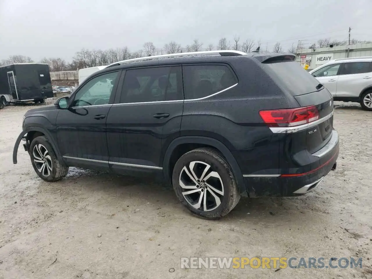 2 fotografías del automóvil dañado 1V2BR2CA2PC553643 VOLKSWAGEN ATLAS 2023