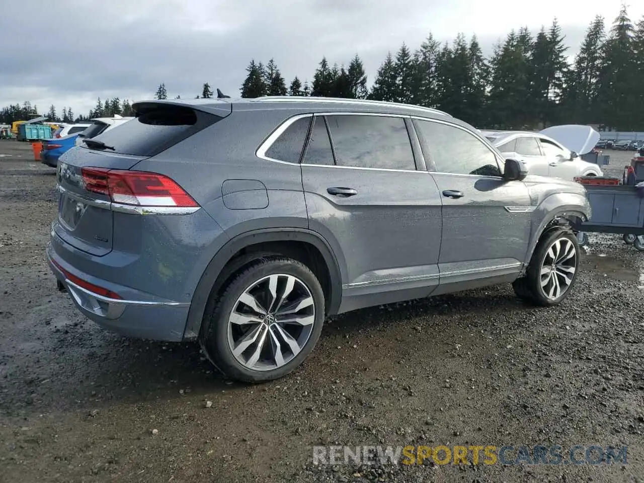 3 fotografías del automóvil dañado 1V2FE2CA6PC201226 VOLKSWAGEN ATLAS 2023