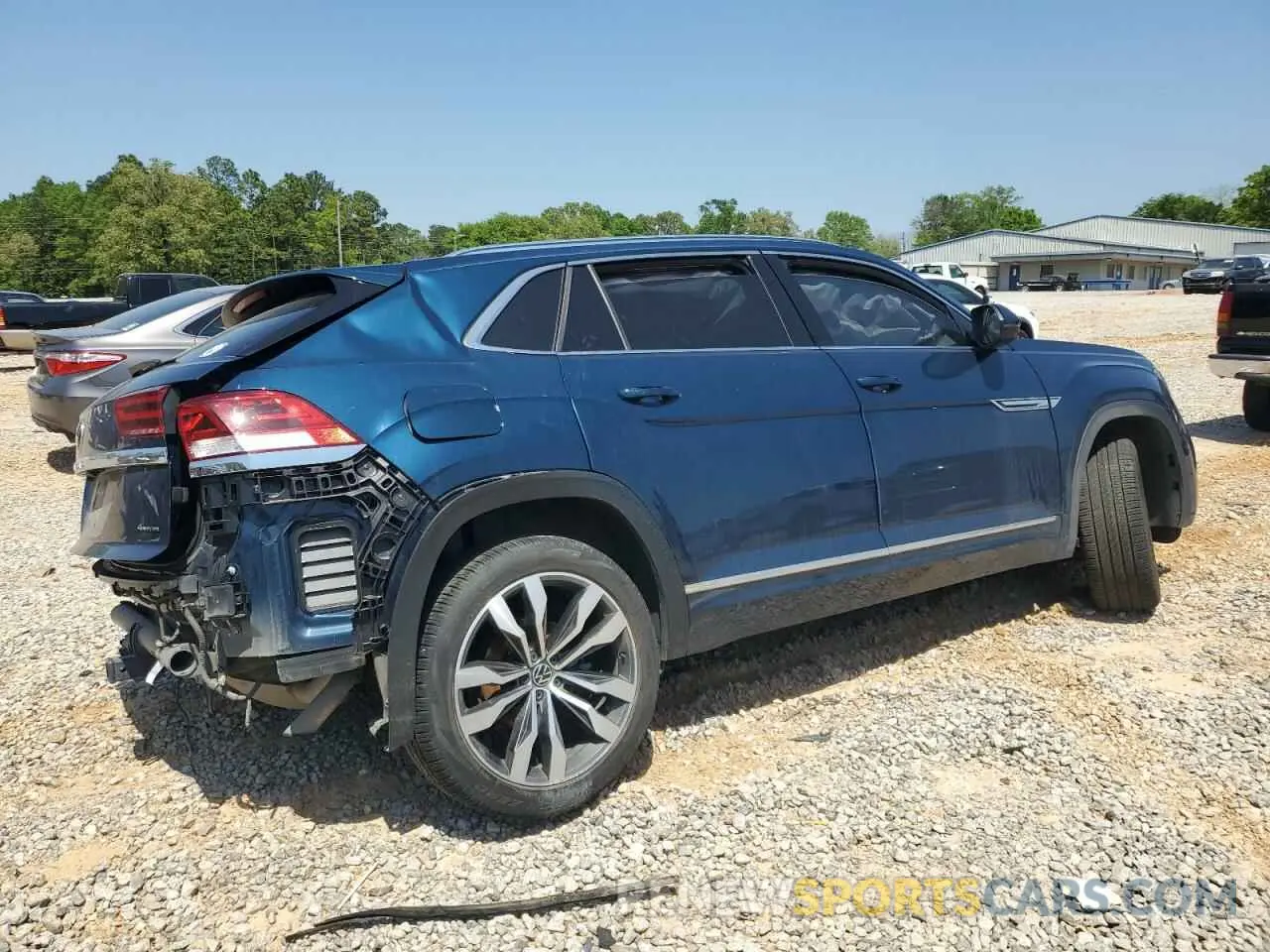 3 fotografías del automóvil dañado 1V2FE2CA9PC216805 VOLKSWAGEN ATLAS 2023