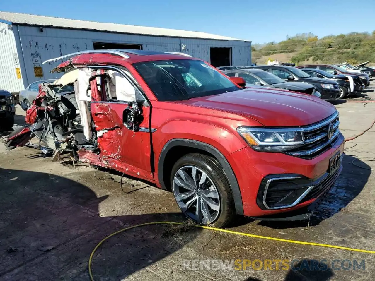 4 fotografías del automóvil dañado 1V2FR2CA7PC512961 VOLKSWAGEN ATLAS 2023
