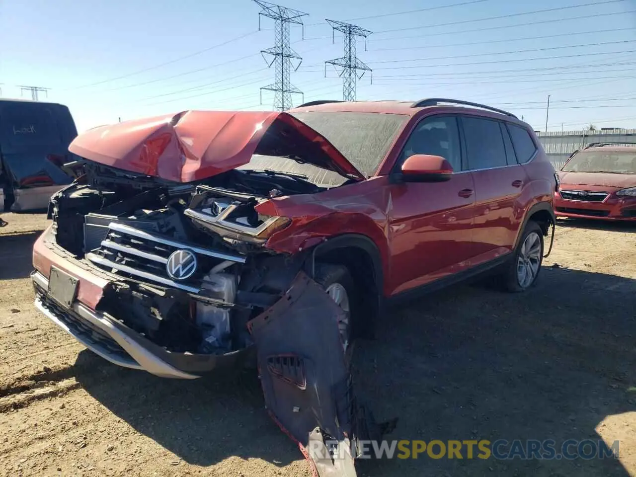 1 fotografías del automóvil dañado 1V2HR2CA9PC511397 VOLKSWAGEN ATLAS 2023