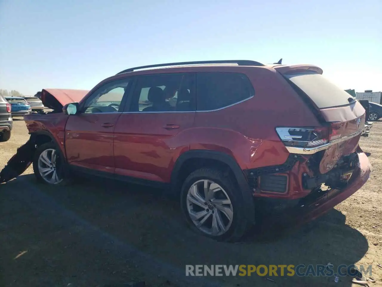 2 fotografías del automóvil dañado 1V2HR2CA9PC511397 VOLKSWAGEN ATLAS 2023