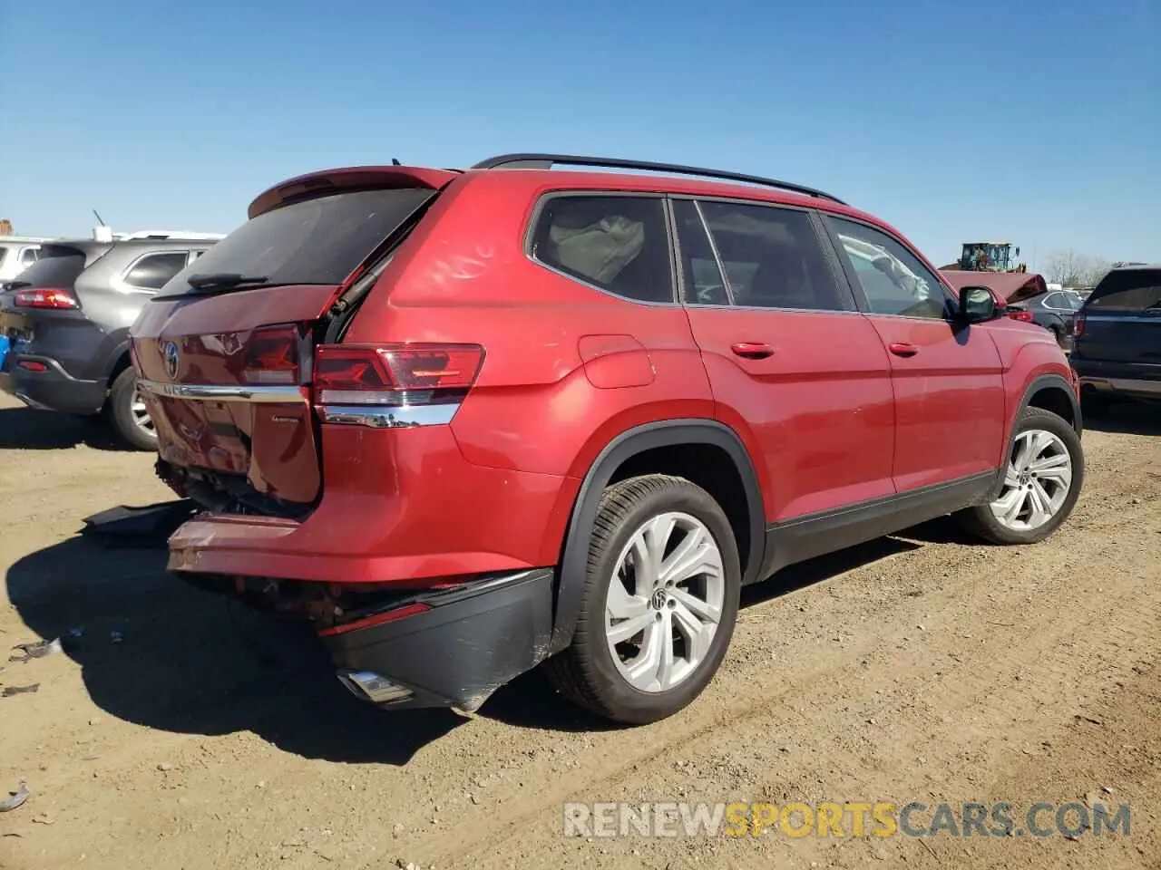 3 fotografías del automóvil dañado 1V2HR2CA9PC511397 VOLKSWAGEN ATLAS 2023