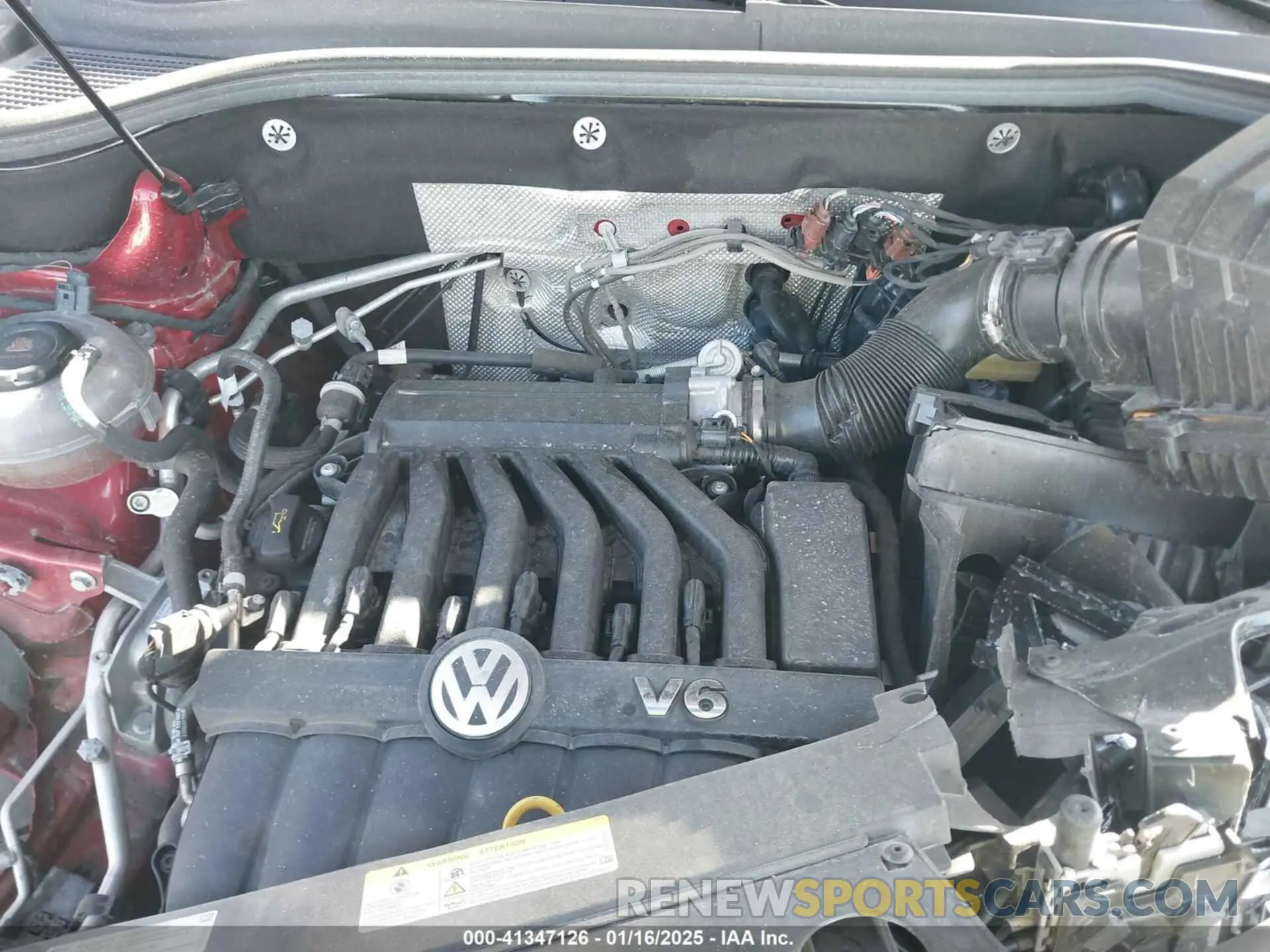 10 fotografías del automóvil dañado 1V2JR2CA0PC538697 VOLKSWAGEN ATLAS 2023