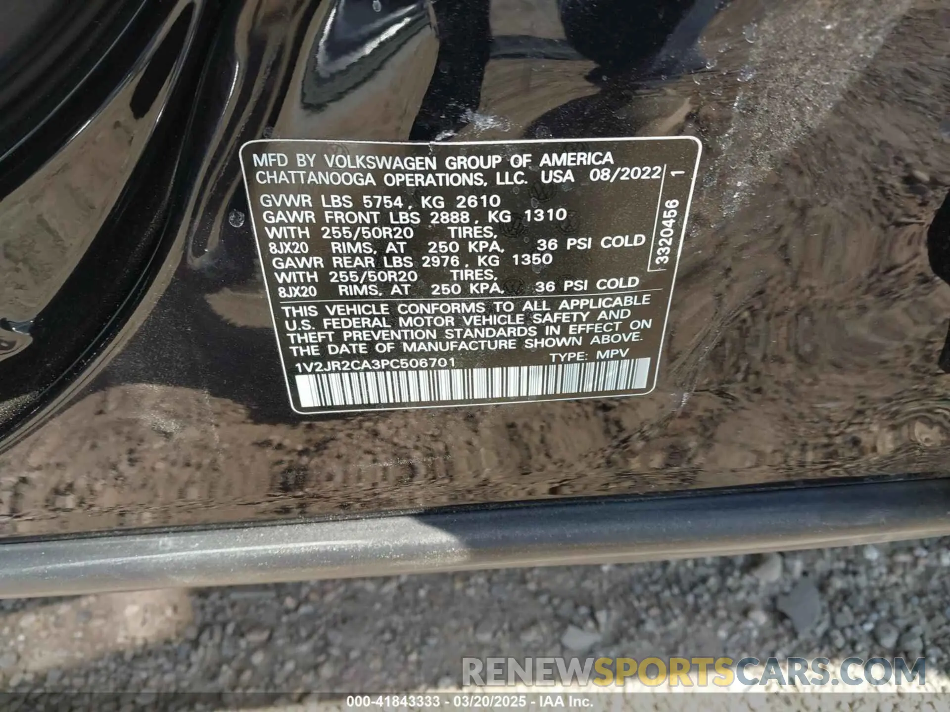 9 fotografías del automóvil dañado 1V2JR2CA3PC506701 VOLKSWAGEN ATLAS 2023