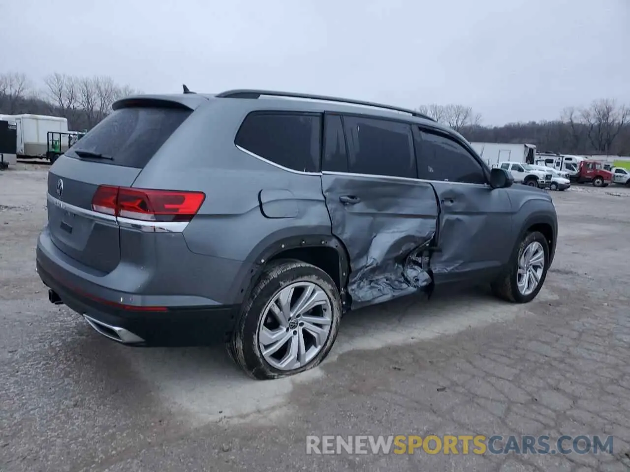 3 fotografías del automóvil dañado 1V2JR2CA4PC537049 VOLKSWAGEN ATLAS 2023