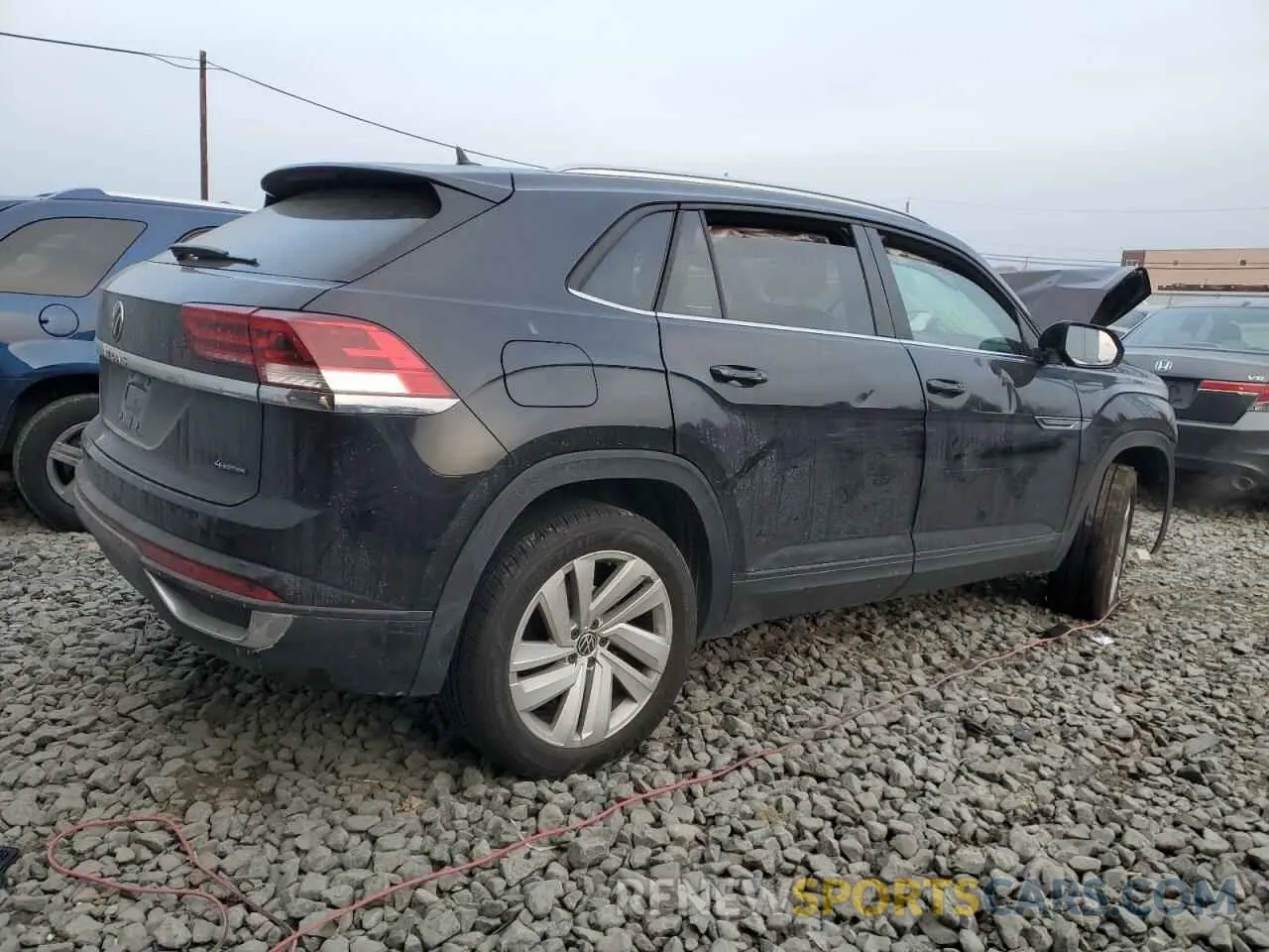 3 fotografías del automóvil dañado 1V2KC2CA7PC220811 VOLKSWAGEN ATLAS 2023