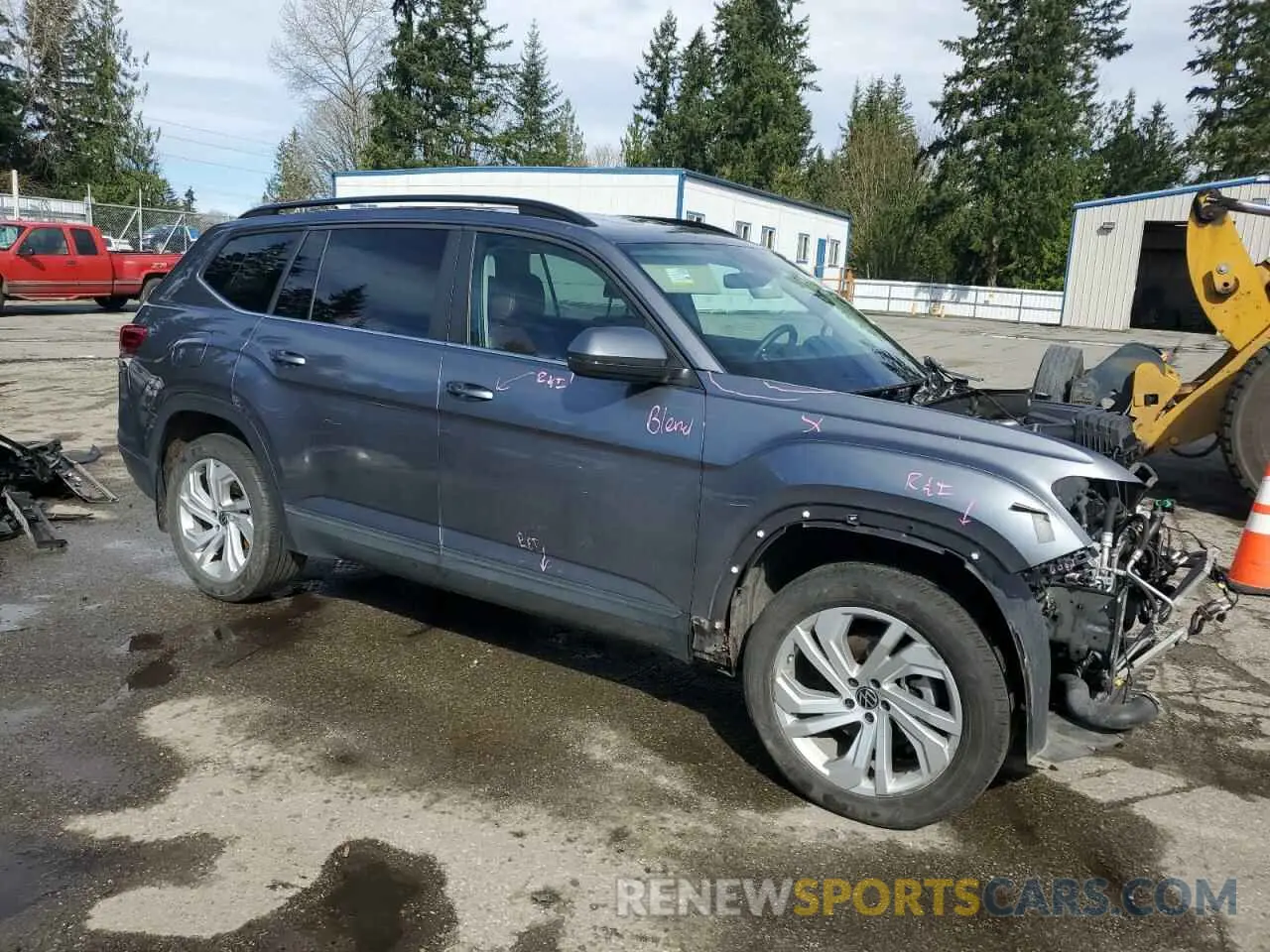 4 fotografías del automóvil dañado 1V2KP2CA9PC502128 VOLKSWAGEN ATLAS 2023