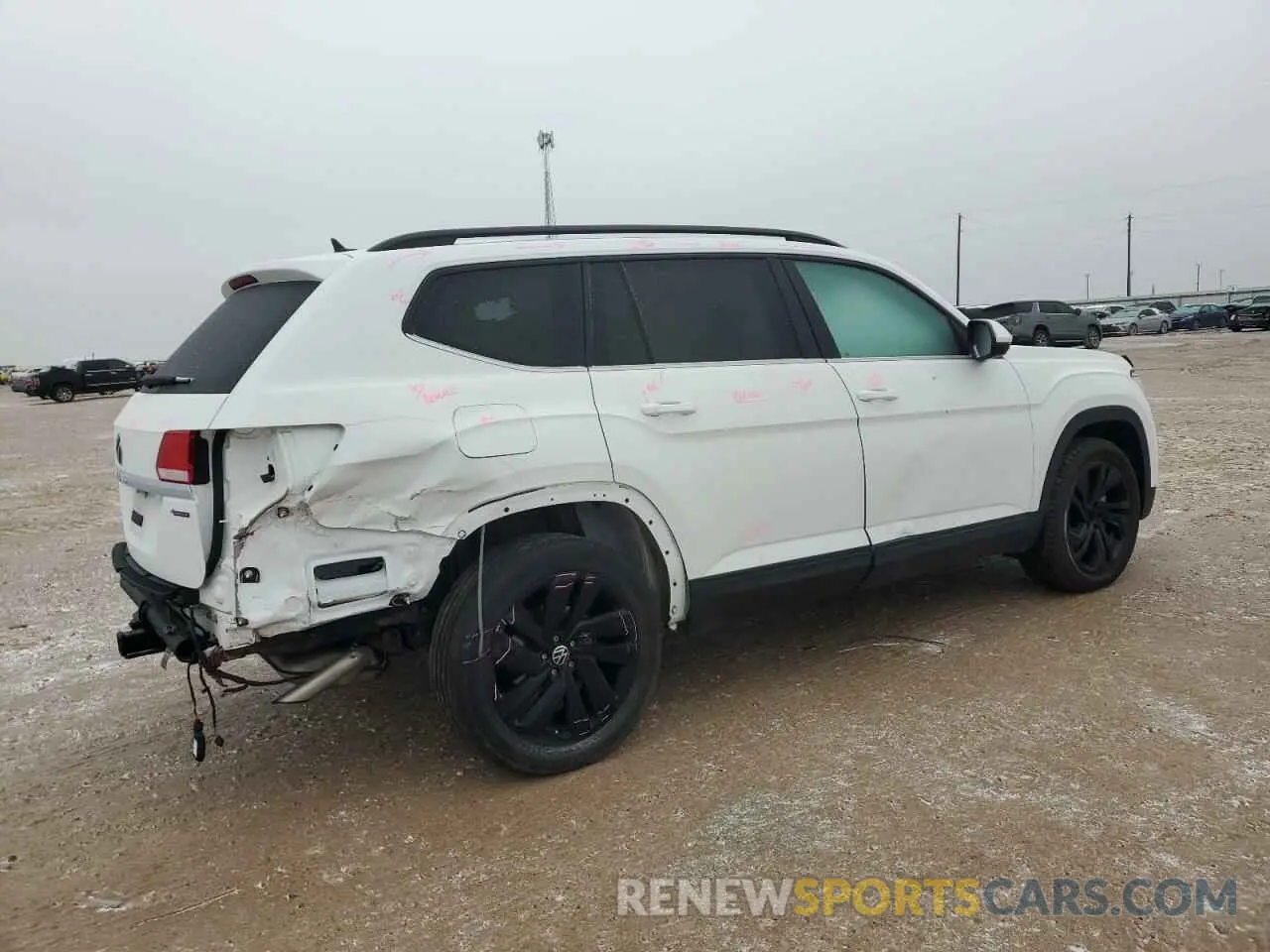 3 fotografías del automóvil dañado 1V2KR2CA8PC546230 VOLKSWAGEN ATLAS 2023