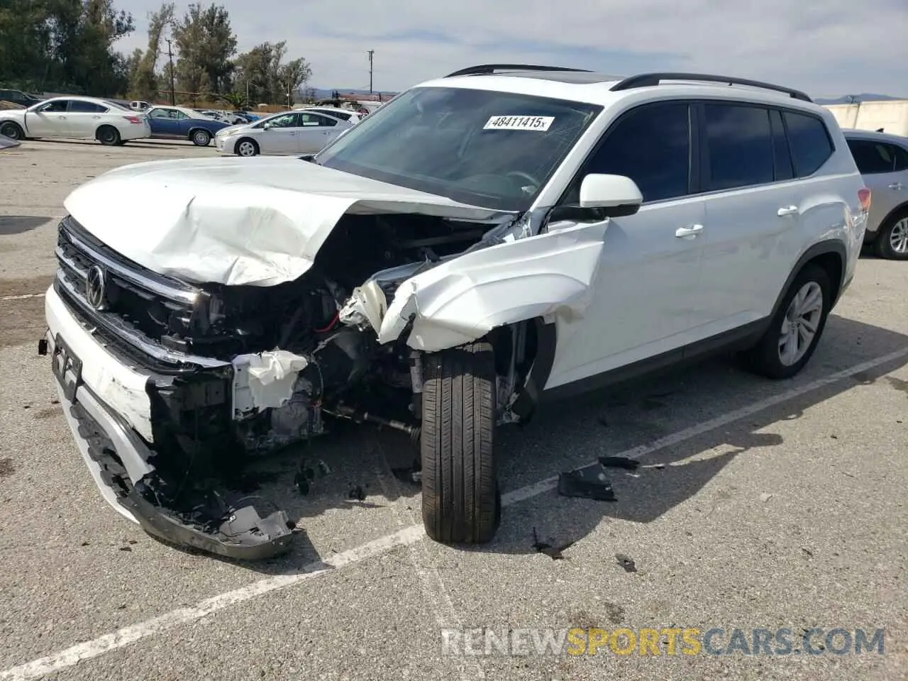 1 fotografías del automóvil dañado 1V2KR2CAXPC526268 VOLKSWAGEN ATLAS 2023