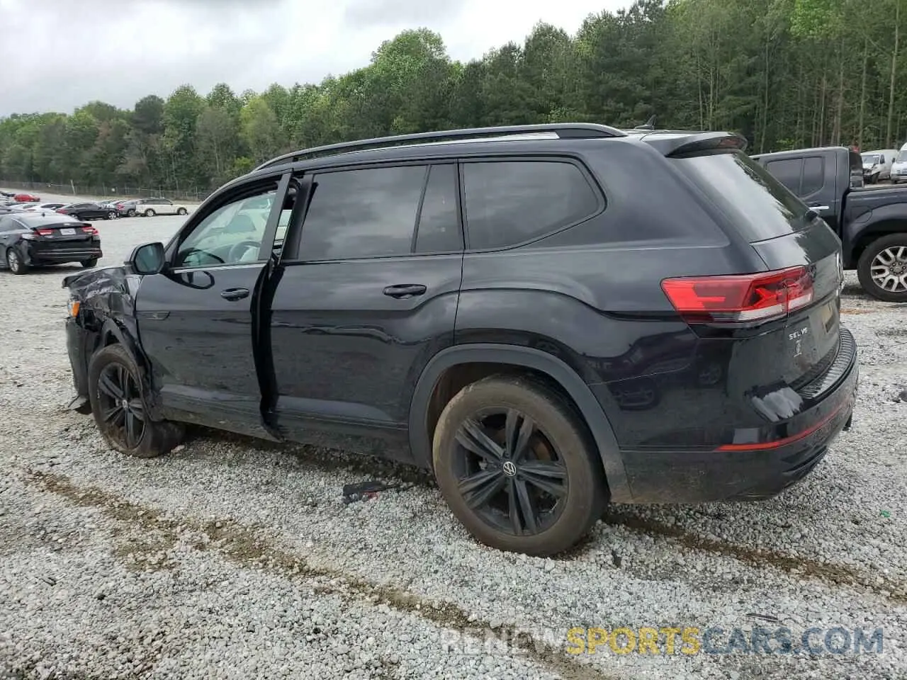 2 fotografías del automóvil dañado 1V2SR2CA1PC552029 VOLKSWAGEN ATLAS 2023