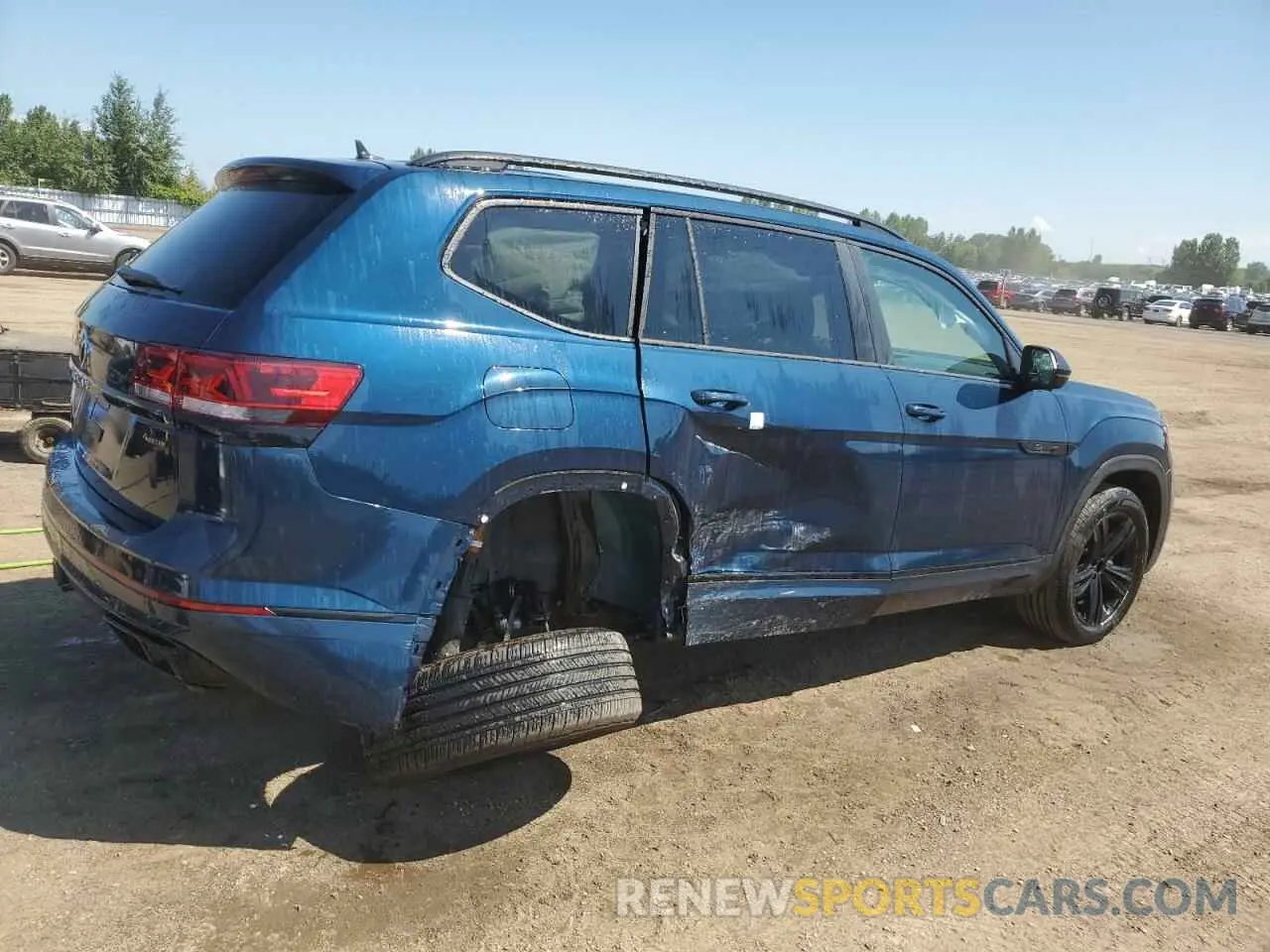 3 fotografías del automóvil dañado 1V2SR2CA9PC516833 VOLKSWAGEN ATLAS 2023