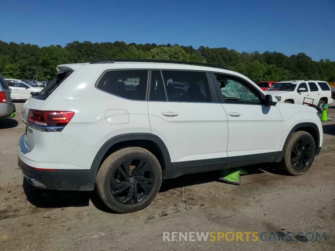 3 fotografías del automóvil dañado 1V2WR2CA1PC530856 VOLKSWAGEN ATLAS 2023