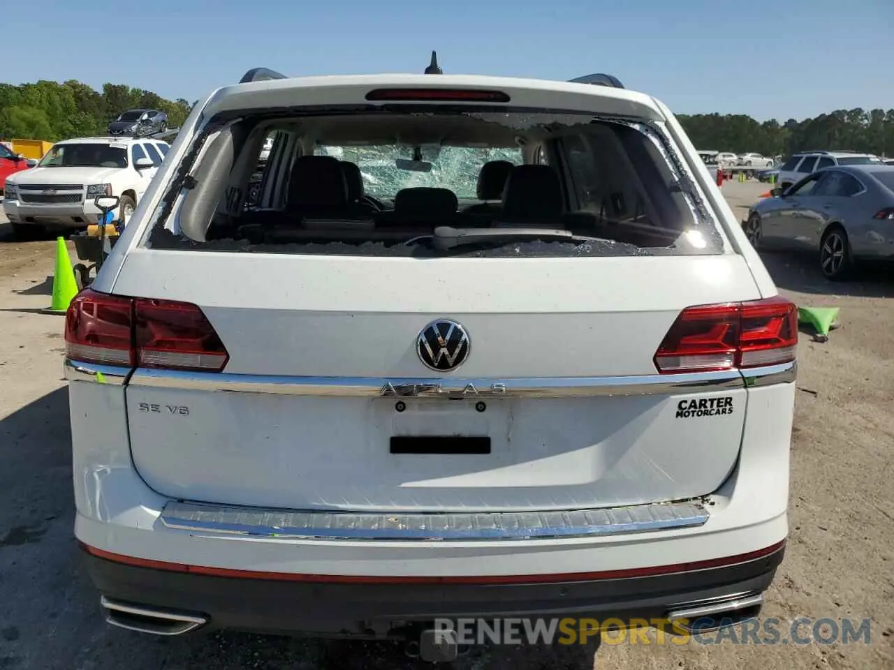 6 fotografías del automóvil dañado 1V2WR2CA1PC530856 VOLKSWAGEN ATLAS 2023