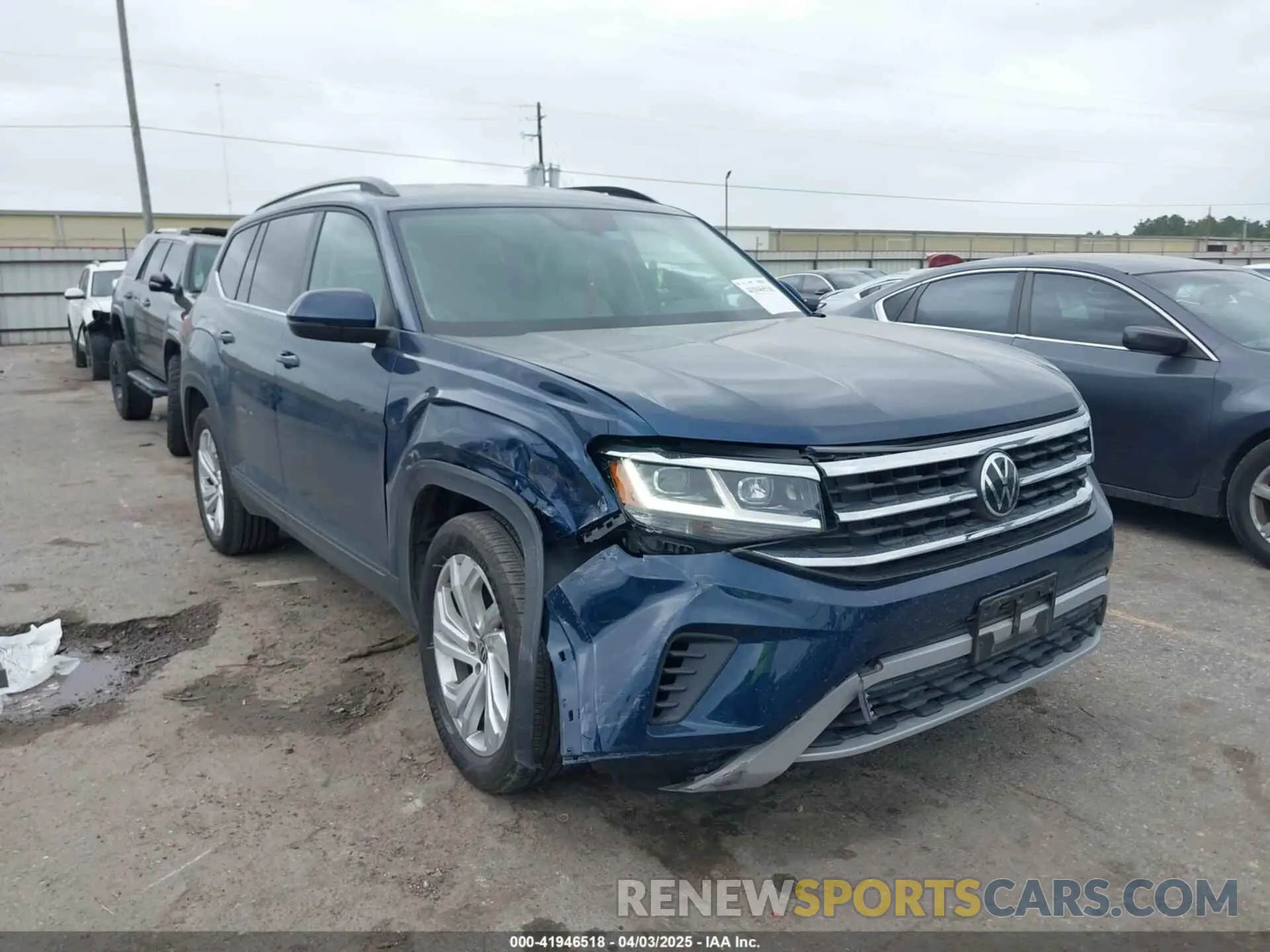 1 fotografías del automóvil dañado 1V2WR2CA3PC534357 VOLKSWAGEN ATLAS 2023