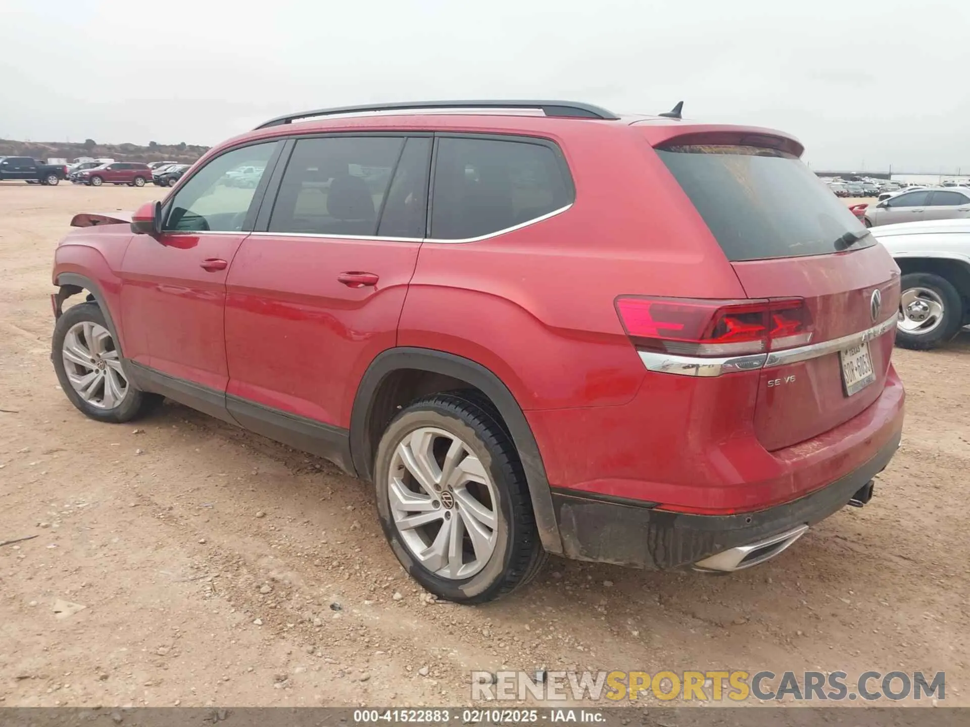3 fotografías del automóvil dañado 1V2WR2CA6PC508576 VOLKSWAGEN ATLAS 2023