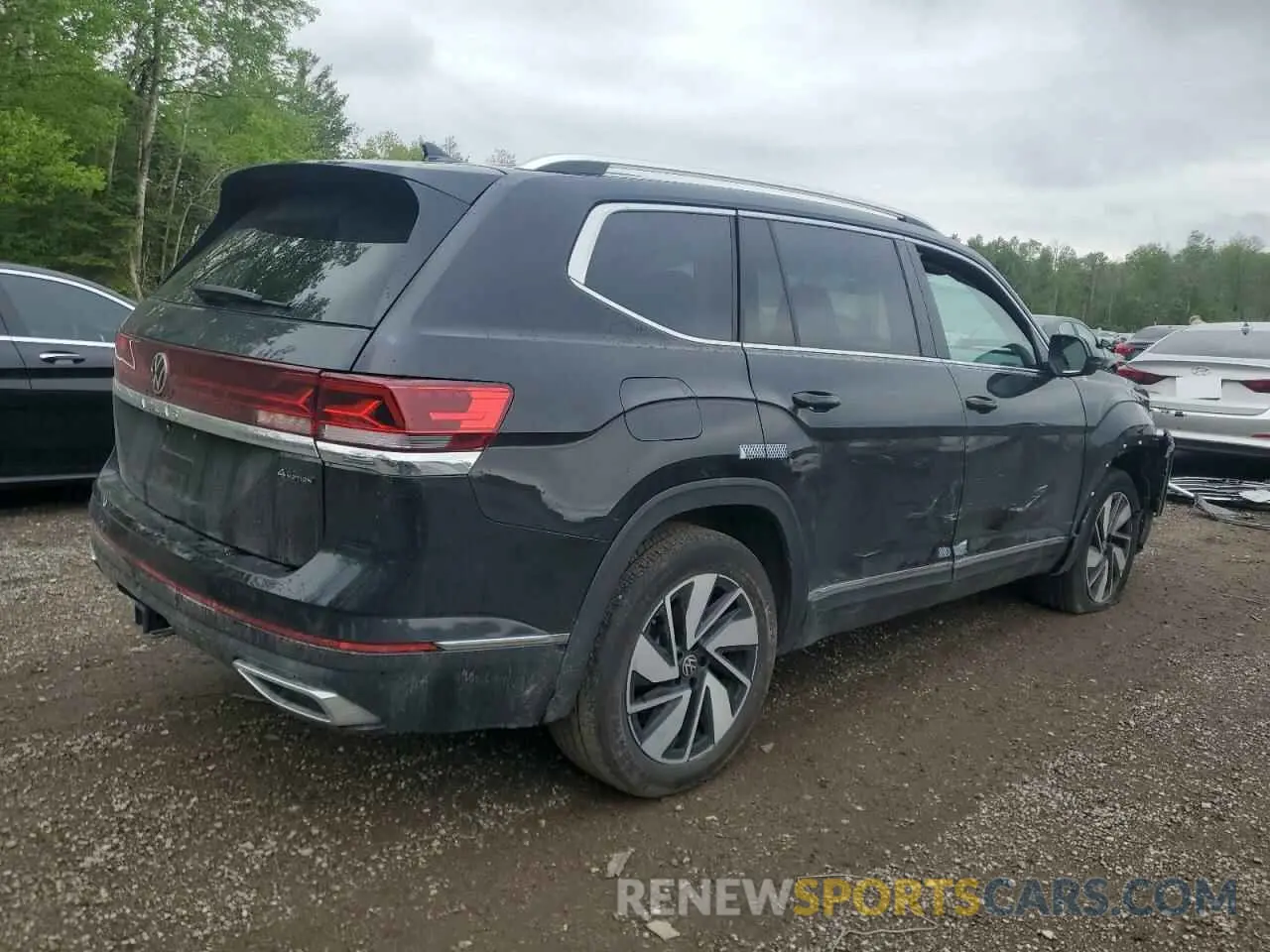 3 fotografías del automóvil dañado 1V2BR2CAXRC535474 VOLKSWAGEN ATLAS 2024