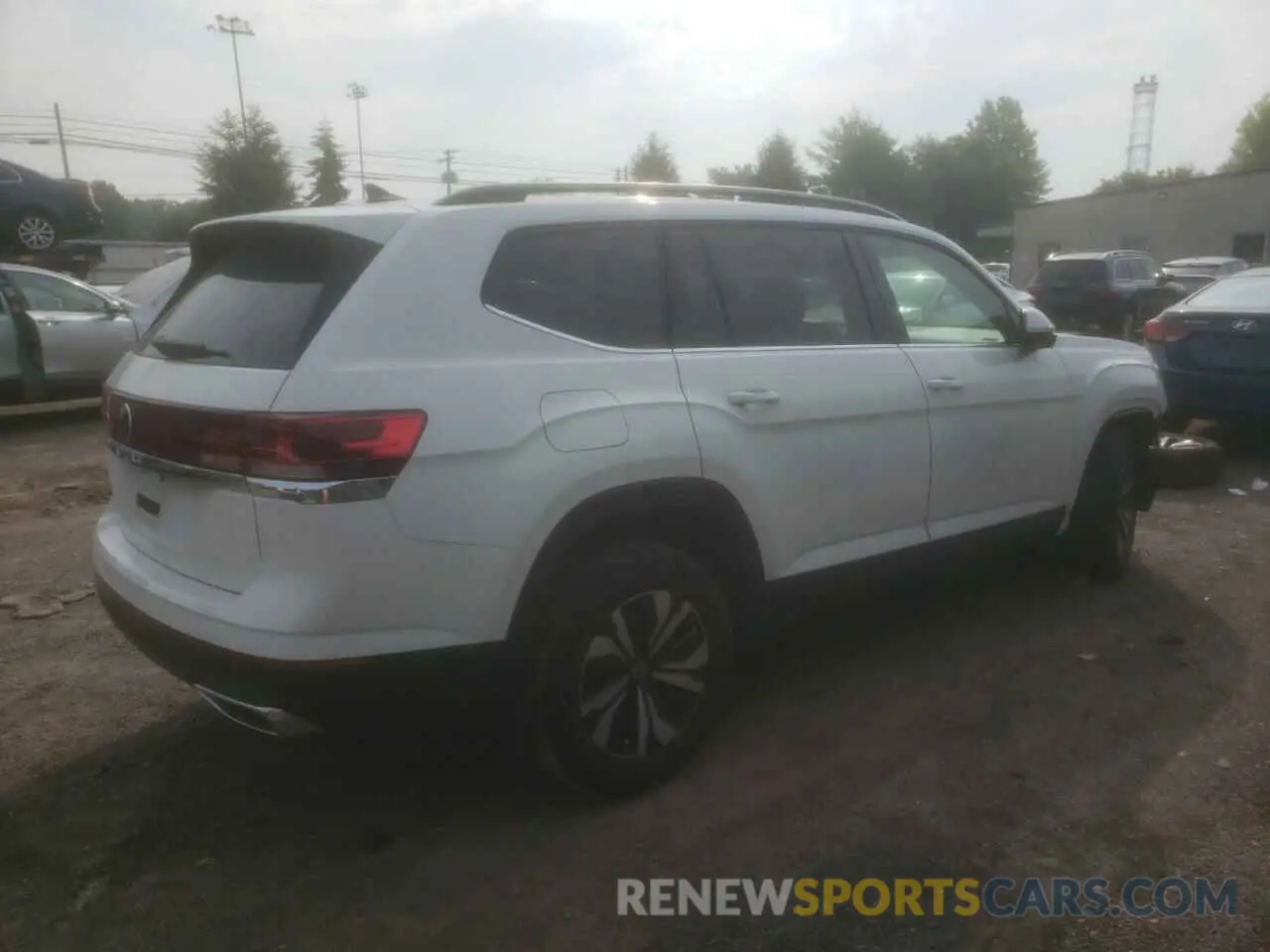 3 fotografías del automóvil dañado 1V2DR2CA0RC609512 VOLKSWAGEN ATLAS 2024