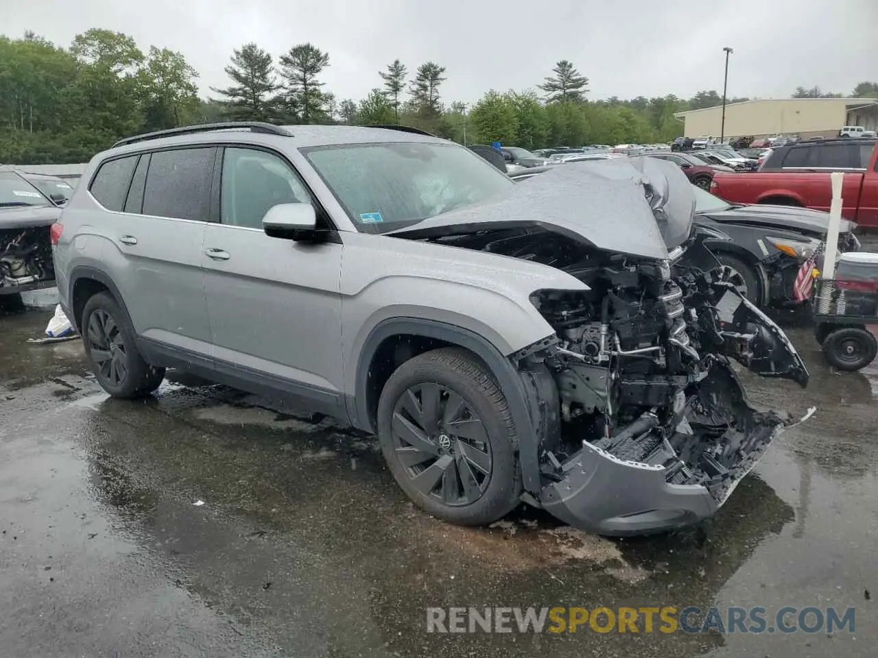 4 fotografías del automóvil dañado 1V2HR2CAXRC525442 VOLKSWAGEN ATLAS 2024