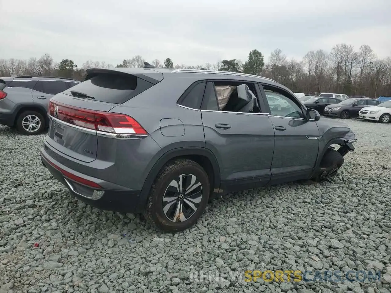 3 fotografías del automóvil dañado 1V2LE2CA2RC203724 VOLKSWAGEN ATLAS 2024