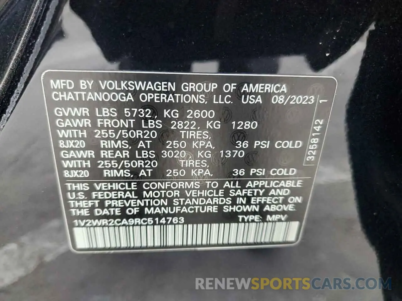 16 fotografías del automóvil dañado 1V2WR2CA9RC514763 VOLKSWAGEN ATLAS 2024