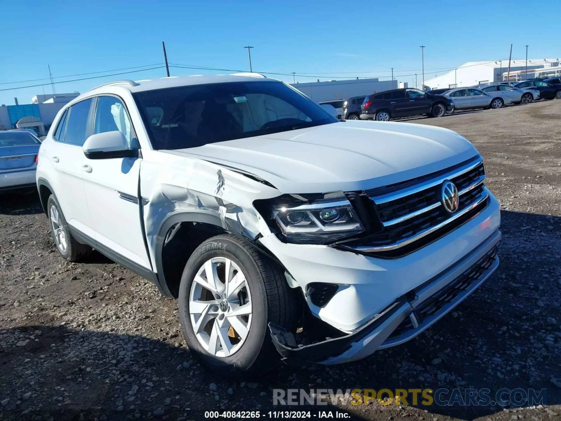 1 fotografías del automóvil dañado 1V2AC2CA2MC234168 VOLKSWAGEN ATLAS CROSS SPORT 2021