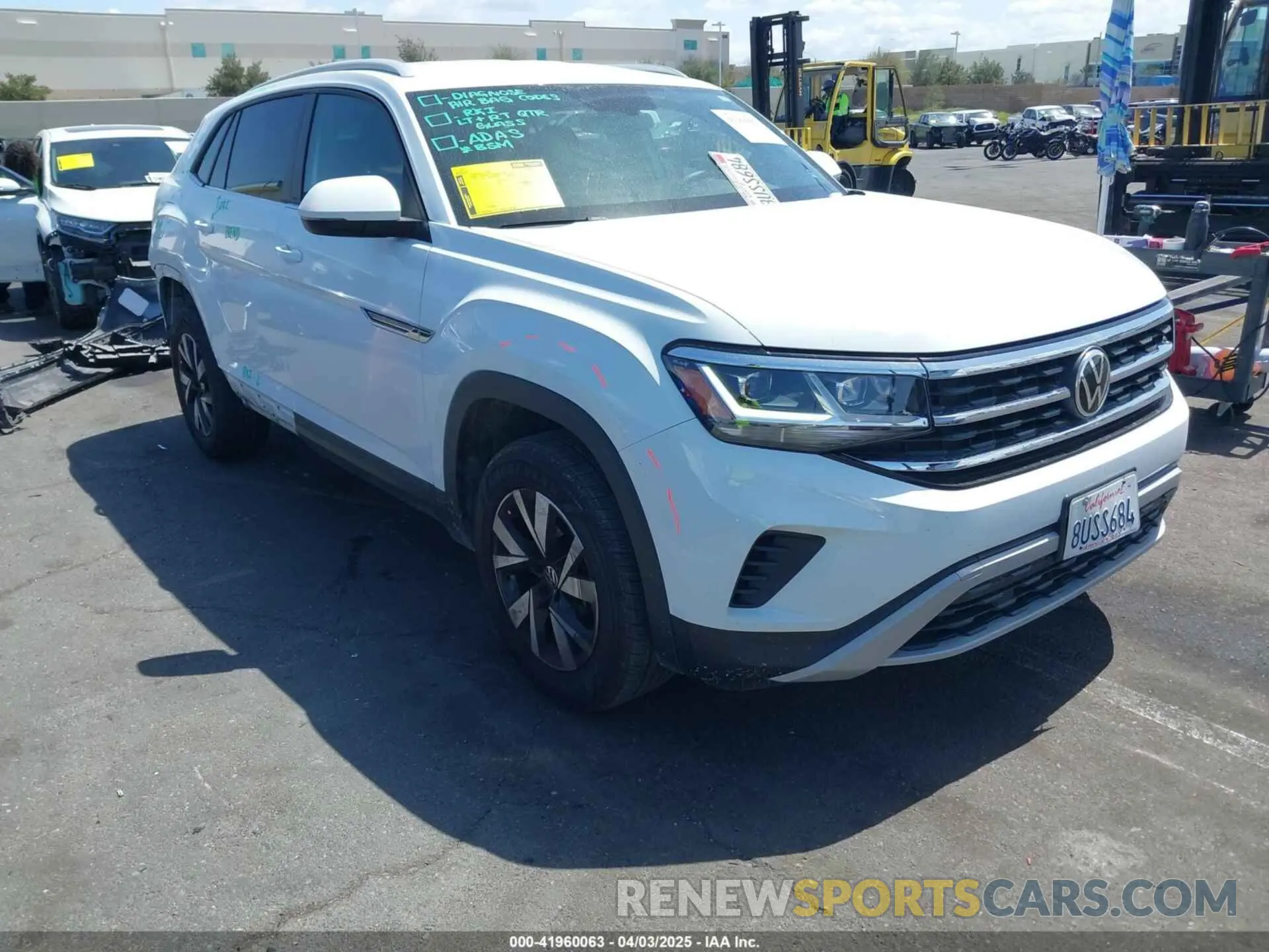 1 fotografías del automóvil dañado 1V2DC2CA7MC204290 VOLKSWAGEN ATLAS CROSS SPORT 2021