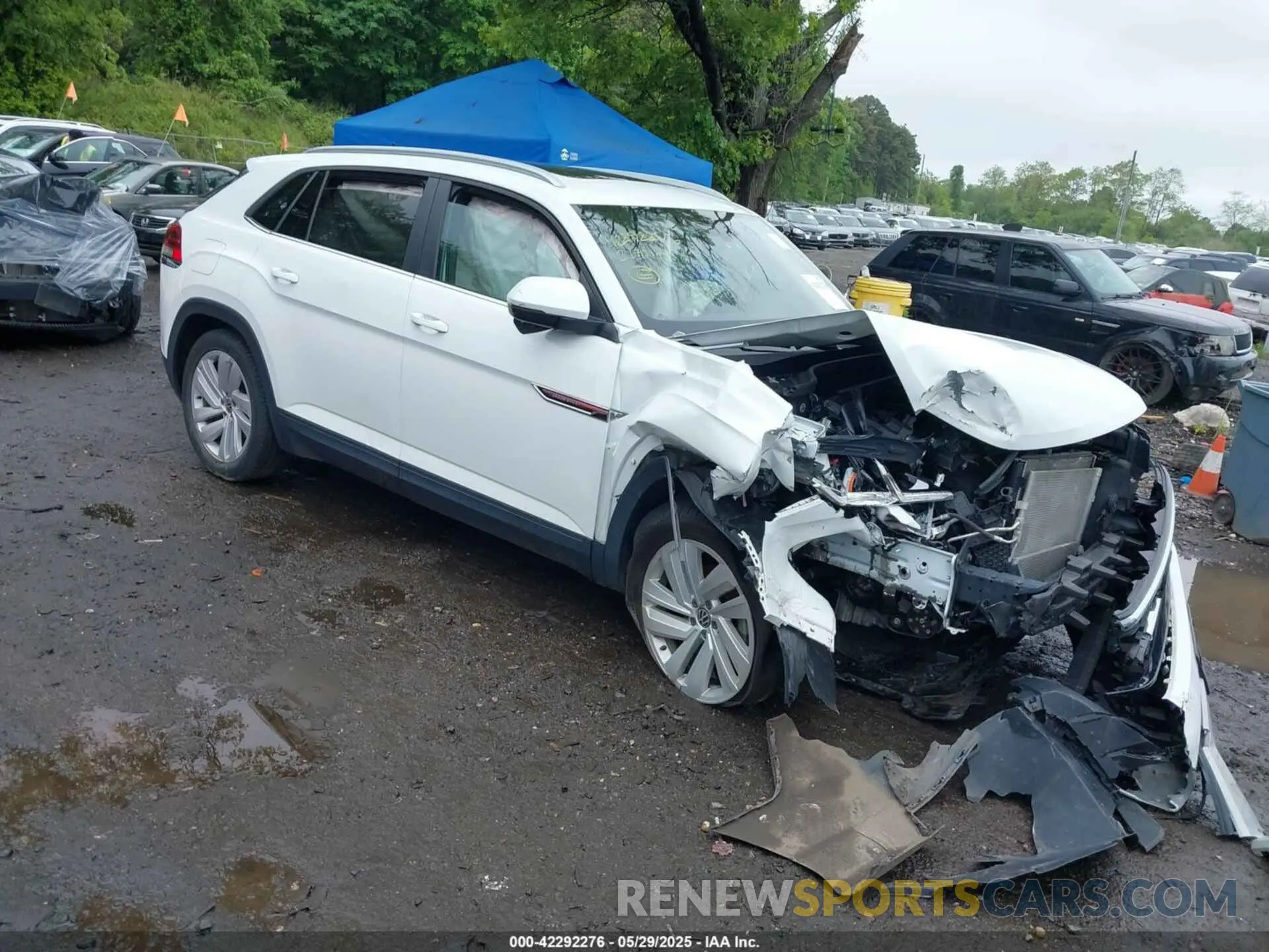 6 fotografías del automóvil dañado 1V2KE2CAXMC202664 VOLKSWAGEN ATLAS CROSS SPORT 2021