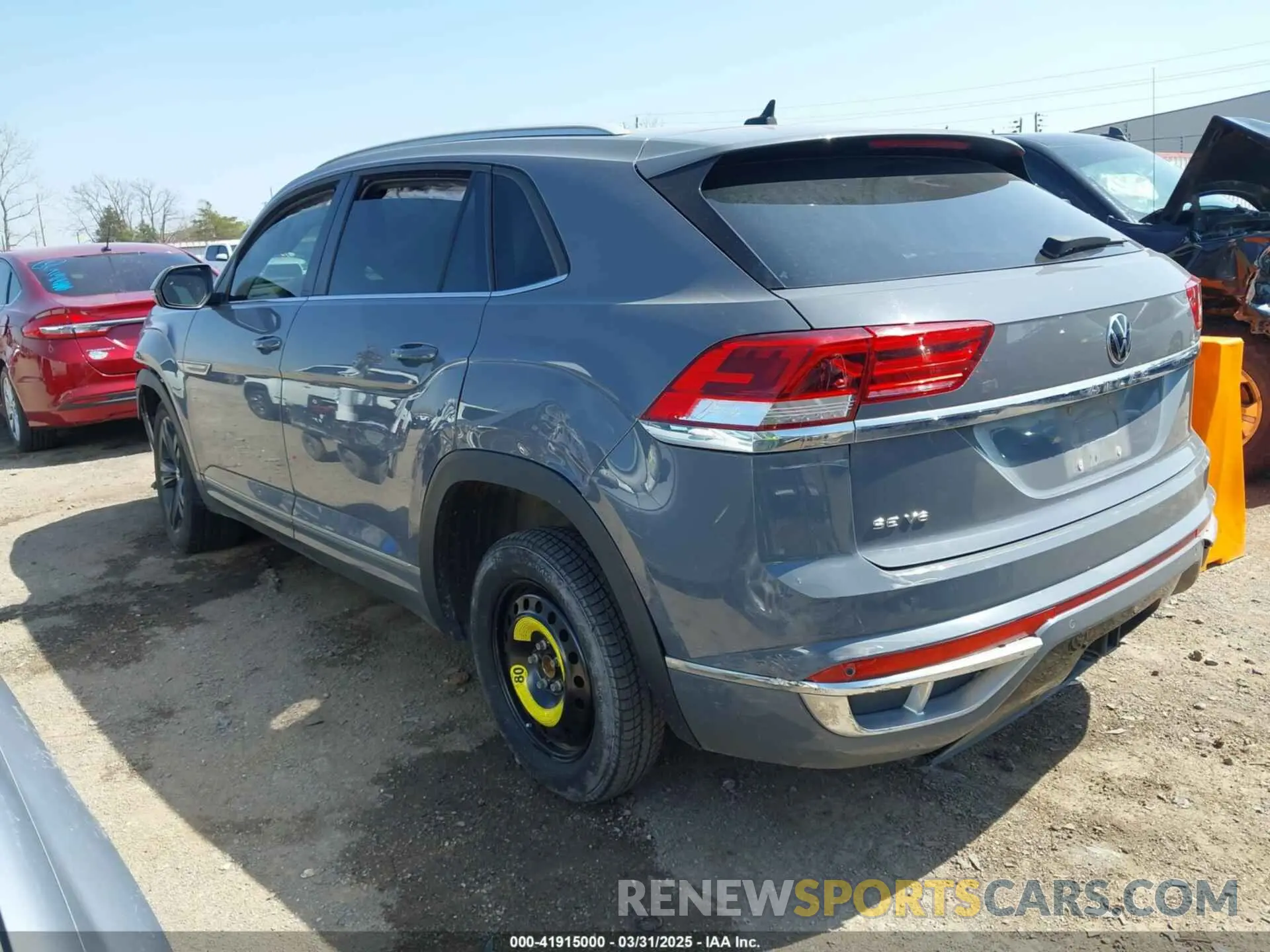 3 fotografías del automóvil dañado 1V2PE2CA4MC209096 VOLKSWAGEN ATLAS CROSS SPORT 2021
