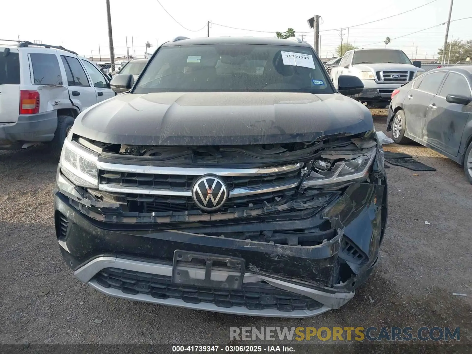 12 fotografías del automóvil dañado 1V2WE2CA3MC240934 VOLKSWAGEN ATLAS CROSS SPORT 2021
