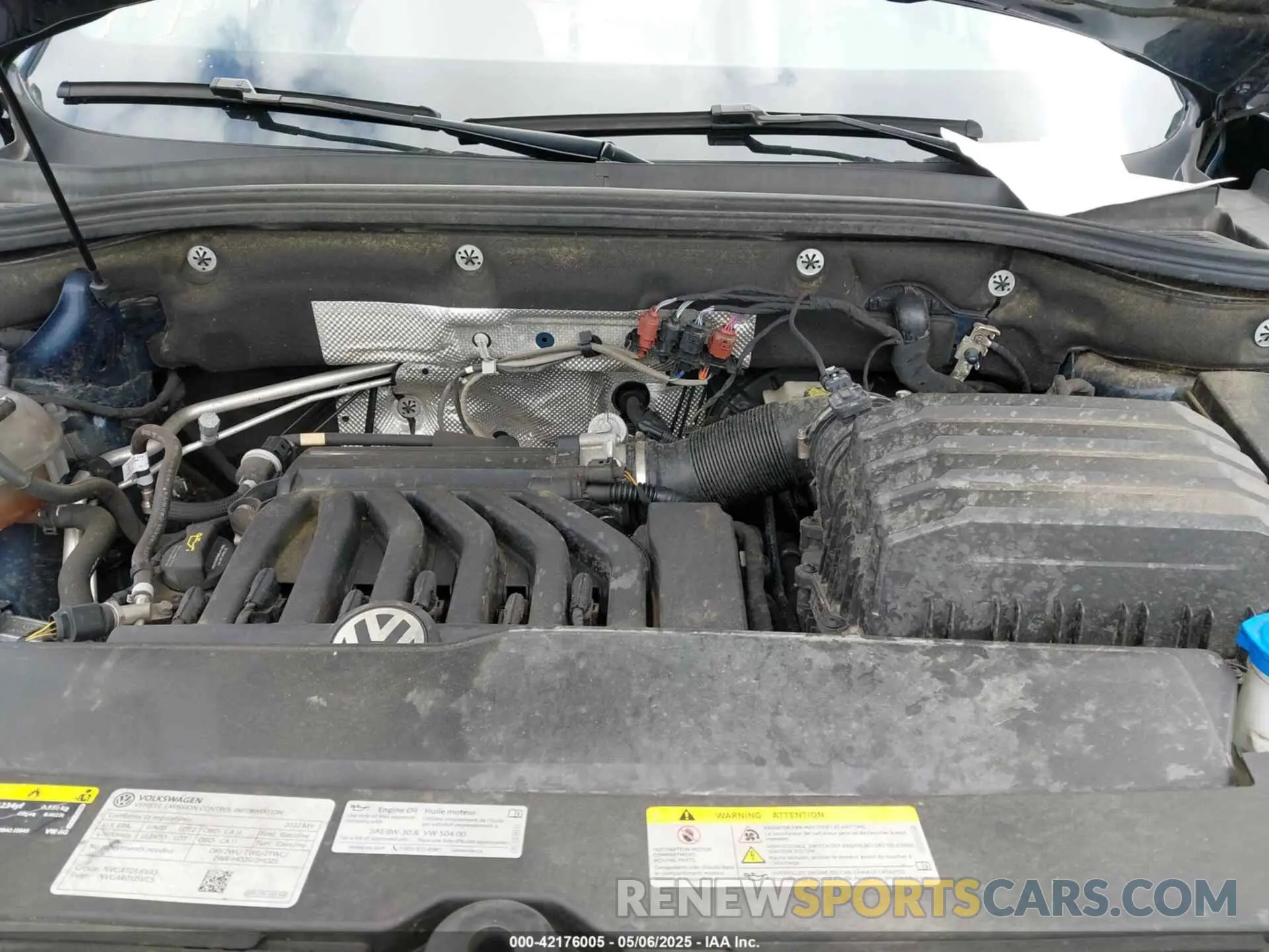 10 fotografías del automóvil dañado 1V2JE2CA4NC205458 VOLKSWAGEN ATLAS CROSS SPORT 2022