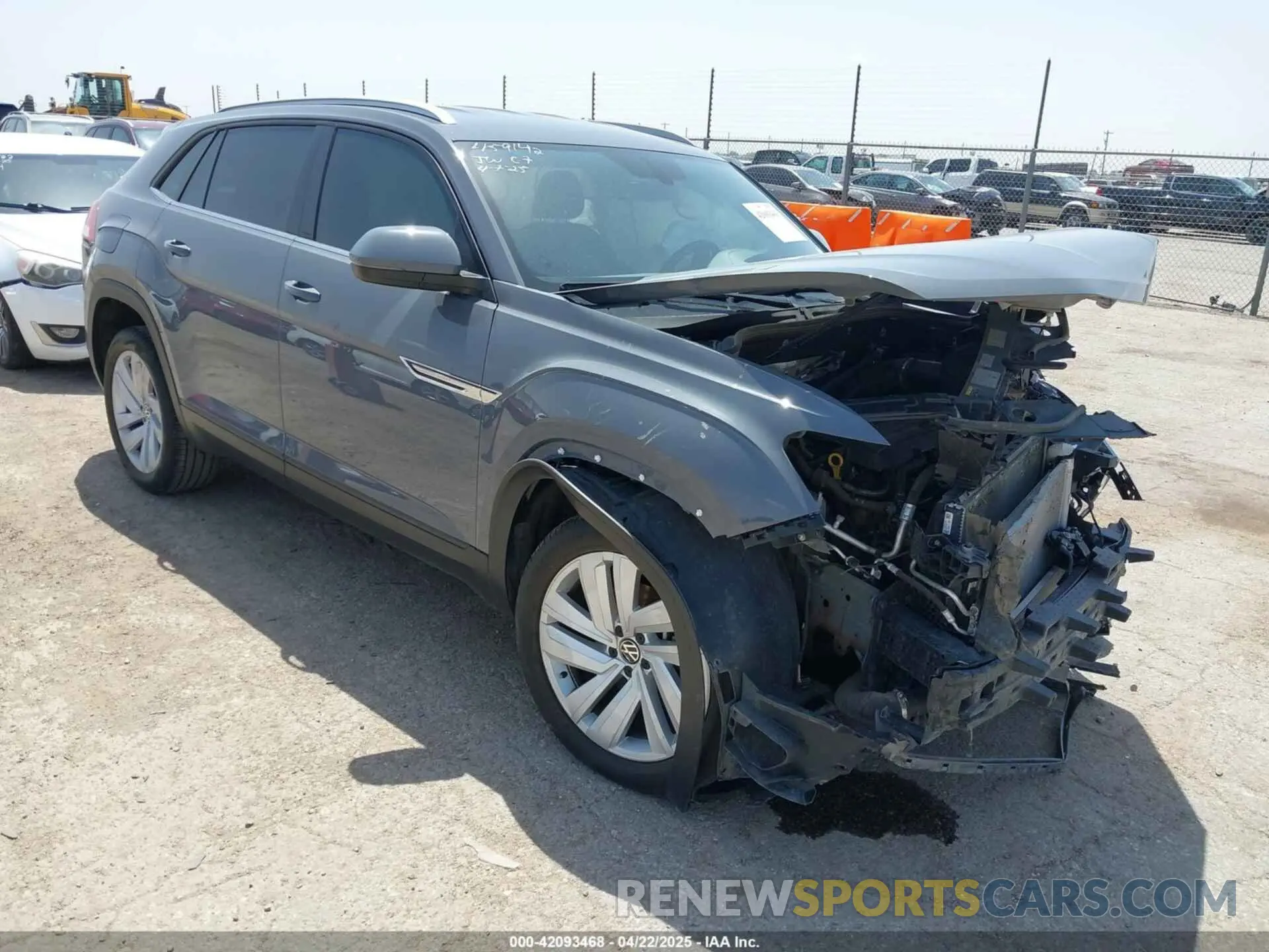 1 fotografías del automóvil dañado 1V2WC2CA8NC215017 VOLKSWAGEN ATLAS CROSS SPORT 2022