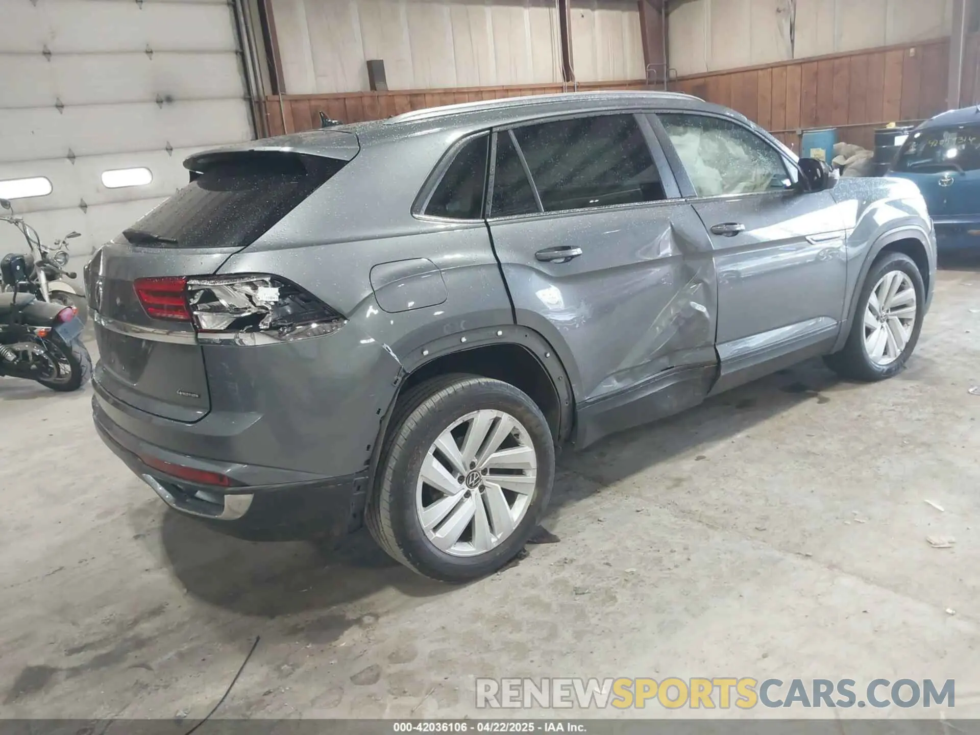 4 fotografías del automóvil dañado 1V2KC2CA2PC207030 VOLKSWAGEN ATLAS CROSS SPORT 2023
