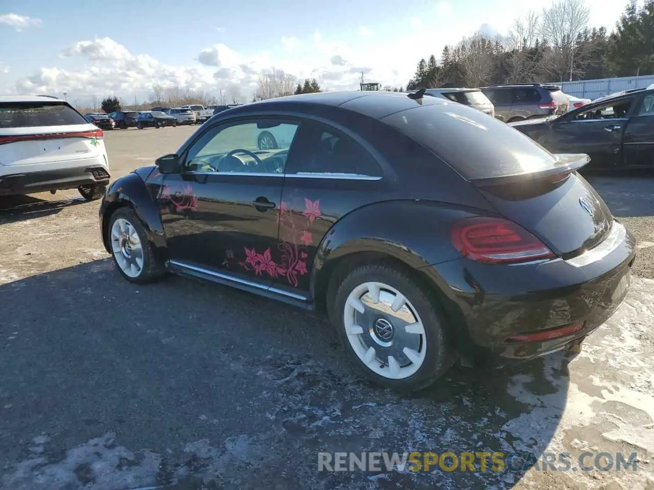 2 fotografías del automóvil dañado 3VWJD7ATXKM702995 VOLKSWAGEN BEETLE 2019