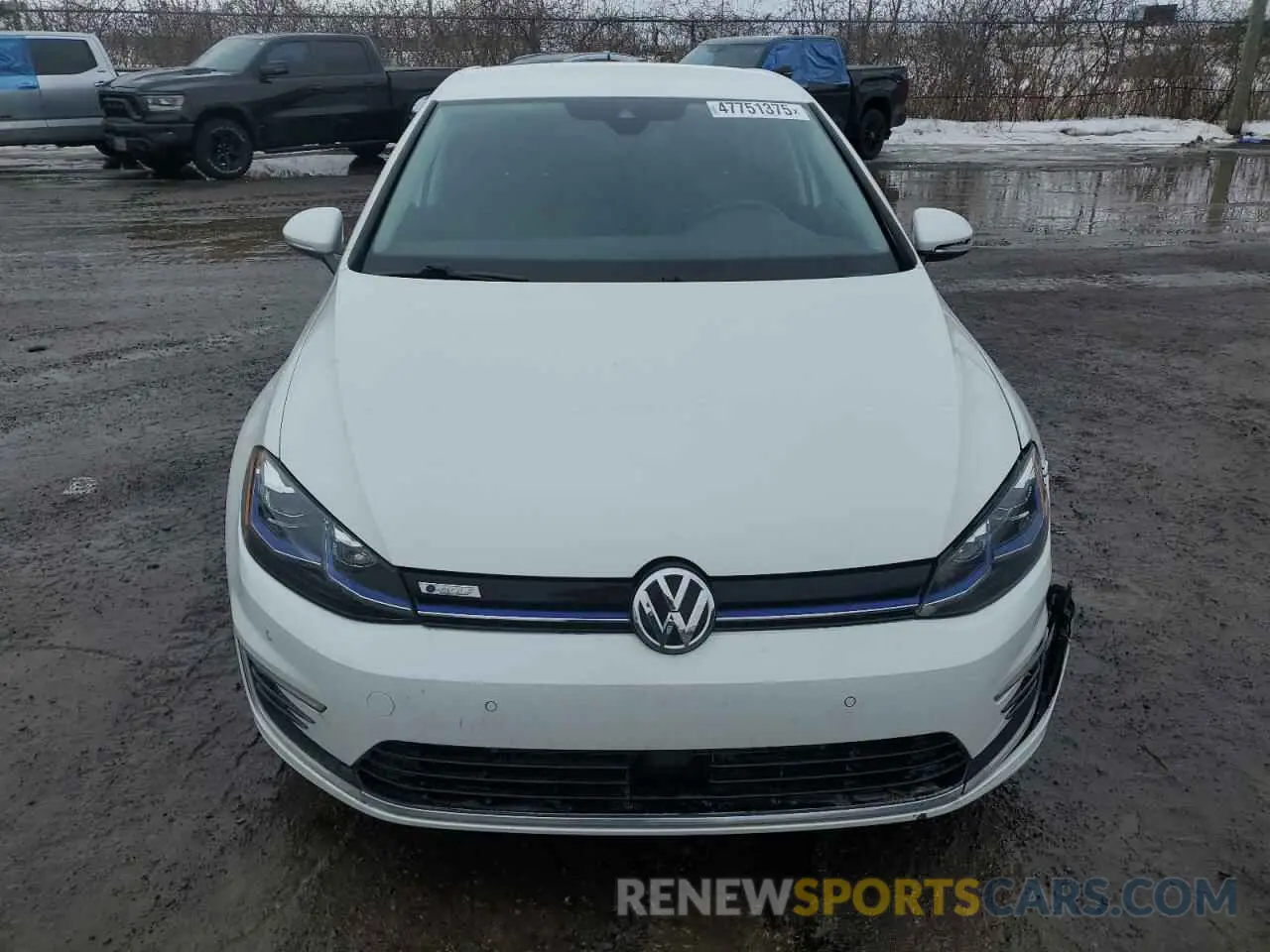 5 fotografías del automóvil dañado WVWPR7AU1LW900812 VOLKSWAGEN E-GOLF COM 2020