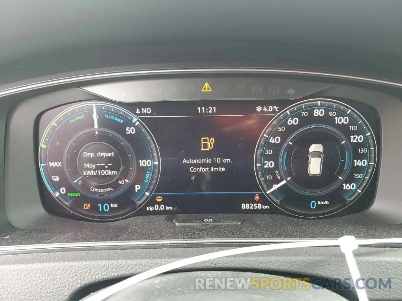 9 fotografías del automóvil dañado WVWPR7AU1LW900812 VOLKSWAGEN E-GOLF COM 2020