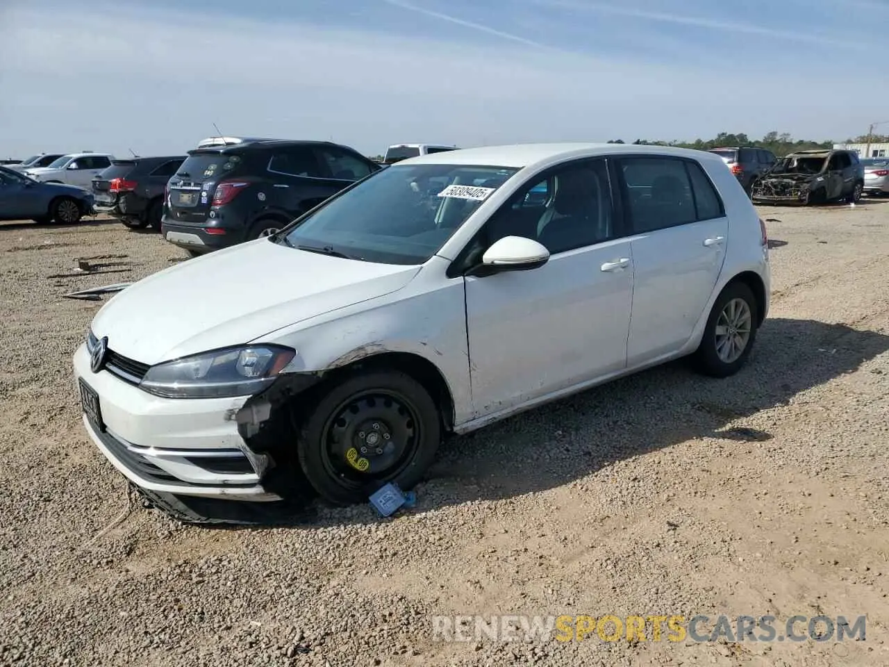 1 fotografías del automóvil dañado 3VWG57AU5KM010353 VOLKSWAGEN GOLF 2019
