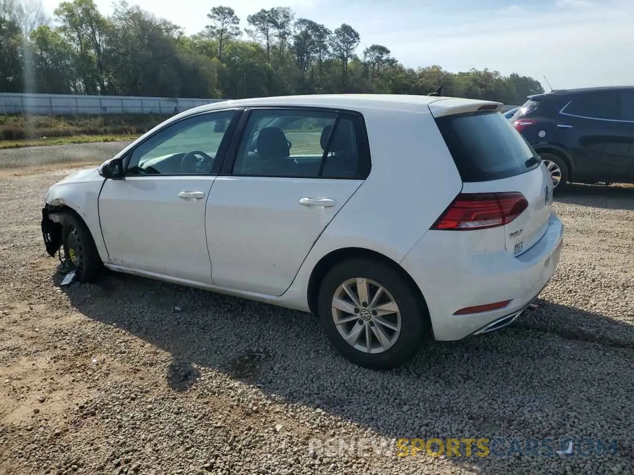2 fotografías del automóvil dañado 3VWG57AU5KM010353 VOLKSWAGEN GOLF 2019