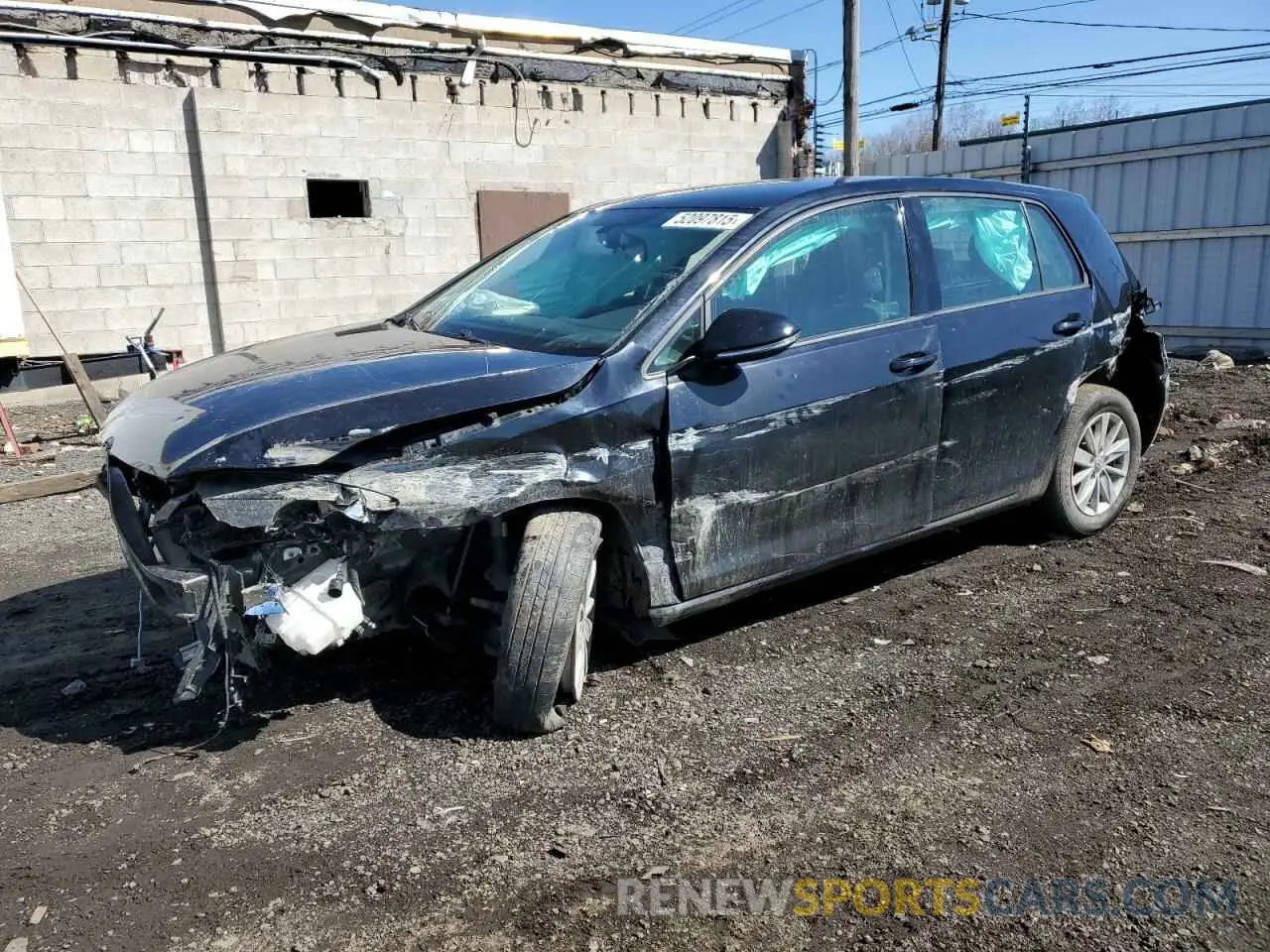 1 fotografías del automóvil dañado 3VWG57AU6KM019756 VOLKSWAGEN GOLF 2019