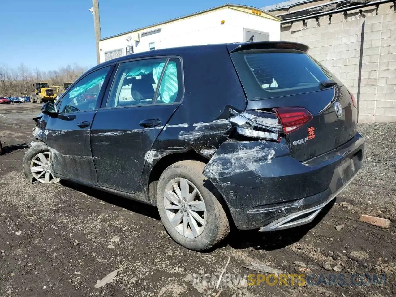 2 fotografías del automóvil dañado 3VWG57AU6KM019756 VOLKSWAGEN GOLF 2019