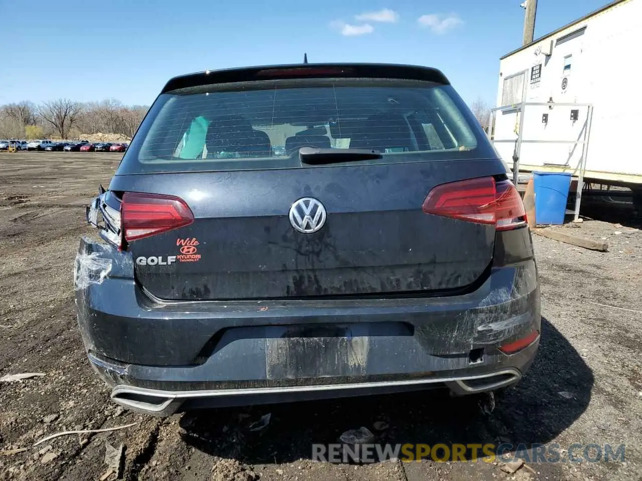 6 fotografías del automóvil dañado 3VWG57AU6KM019756 VOLKSWAGEN GOLF 2019