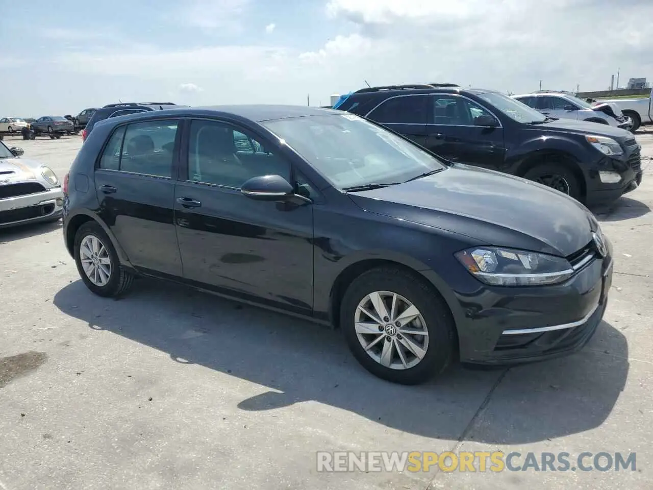 4 fotografías del automóvil dañado 3VWG57AU7KM013240 VOLKSWAGEN GOLF 2019