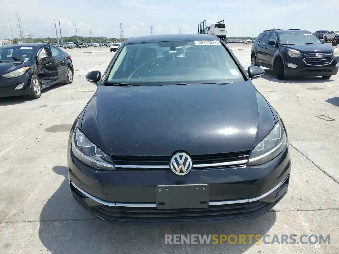 5 fotografías del automóvil dañado 3VWG57AU7KM013240 VOLKSWAGEN GOLF 2019