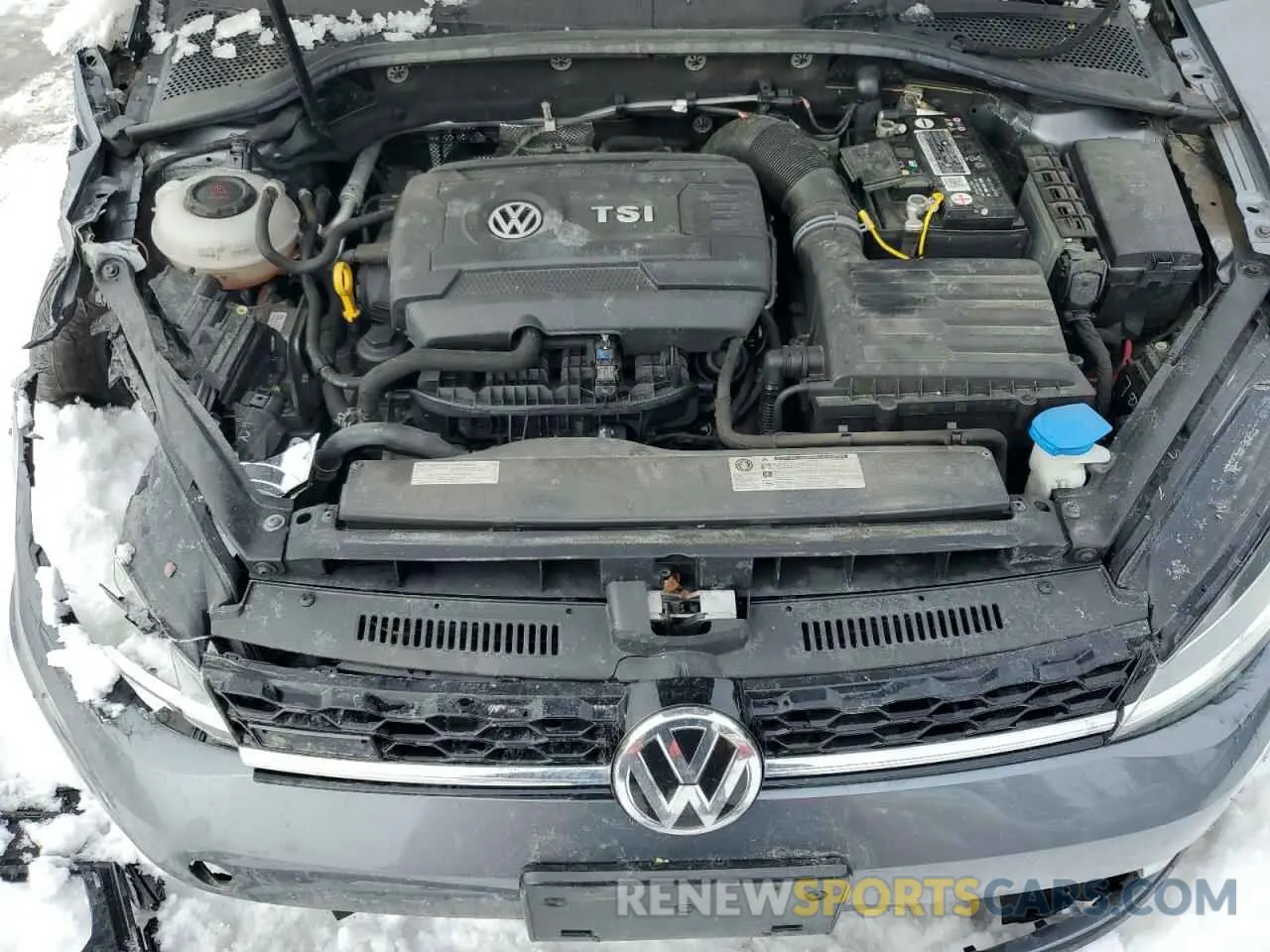 11 fotografías del automóvil dañado 3VWH17AU0KM524546 VOLKSWAGEN GOLF 2019