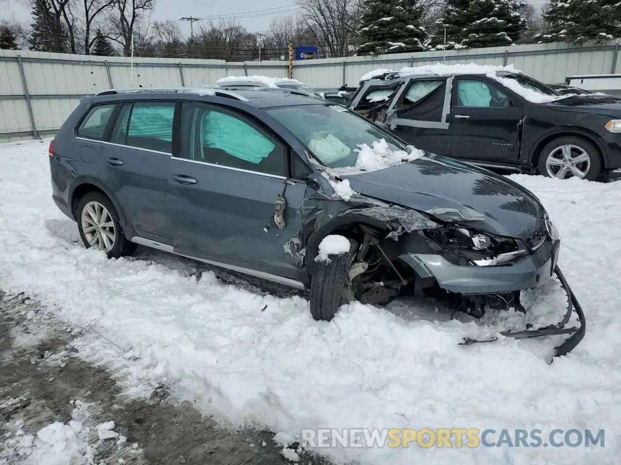 4 fotografías del automóvil dañado 3VWH17AU0KM524546 VOLKSWAGEN GOLF 2019
