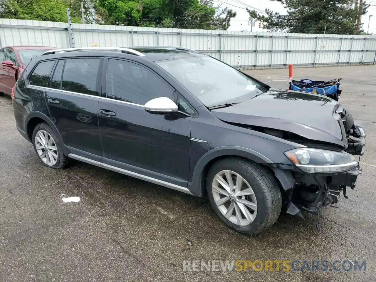 4 fotografías del automóvil dañado 3VWH17AU1KM511000 VOLKSWAGEN GOLF 2019