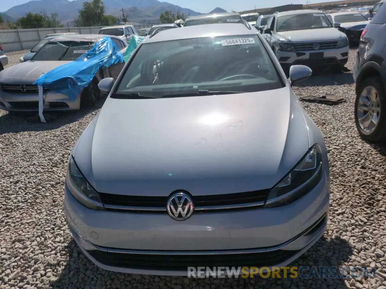 5 fotografías del automóvil dañado 3VWT57AUXKM506683 VOLKSWAGEN GOLF 2019