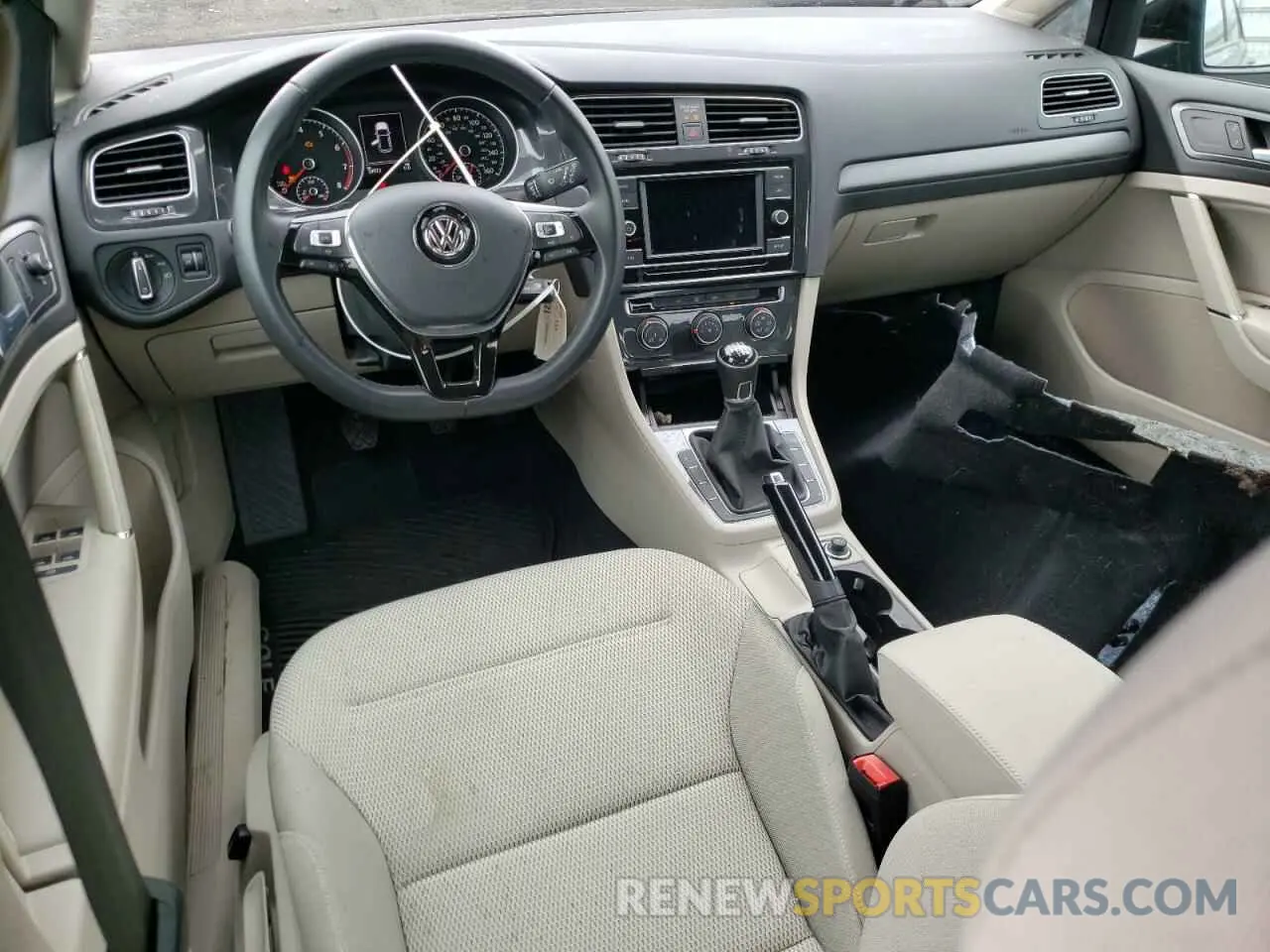 8 fotografías del automóvil dañado 3VWW57AU7KM022452 VOLKSWAGEN GOLF 2019