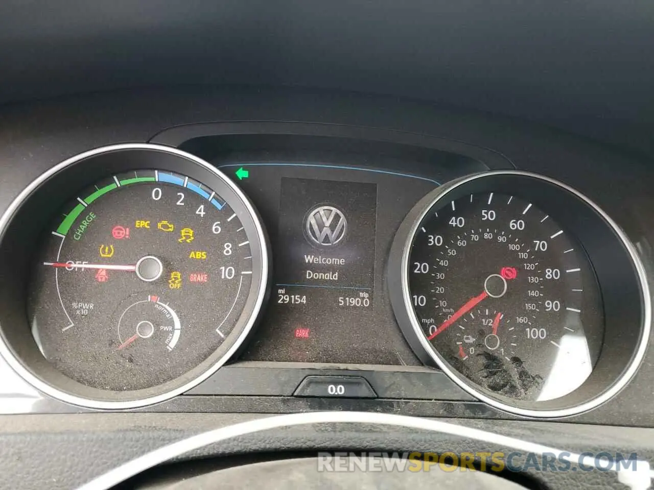 9 fotografías del automóvil dañado WVWKR7AU7KW919468 VOLKSWAGEN GOLF 2019